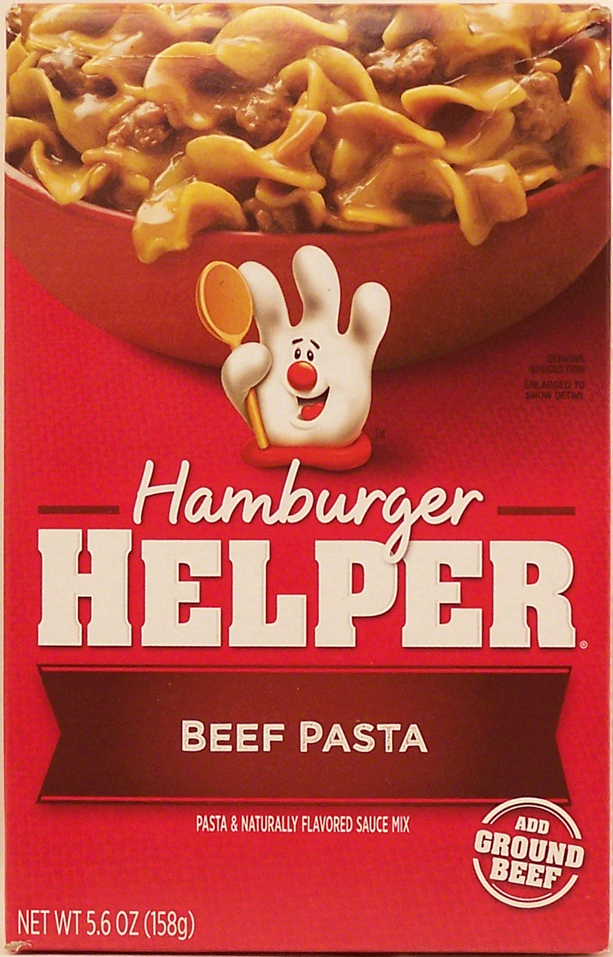 Betty Crocker Hamburger Helper beef pasta: pasta and sauce mix, makes 5 1-cup servings Full-Size Picture